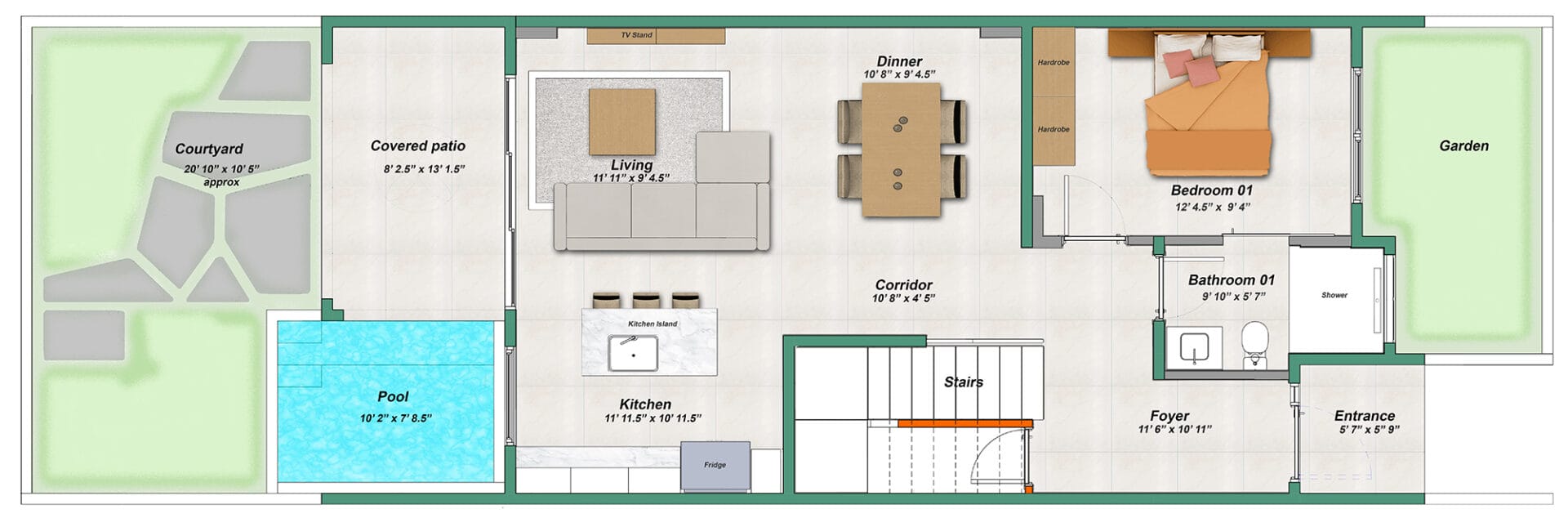 Ayana 3 bedroom Ground Floor